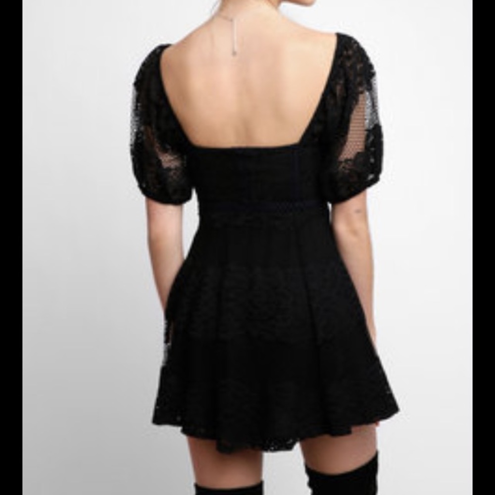 NWT FREE PEOPLE Be Your Baby Lace Mini Dress - Picture 2 of 4